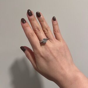 NEW Diamonique 3ct Engagement Diamond Ring
